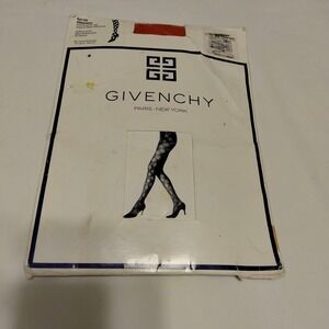 Givenchy Vintage Red Nouvelle Rouge Ribbonette Pantyhose RARE C/D